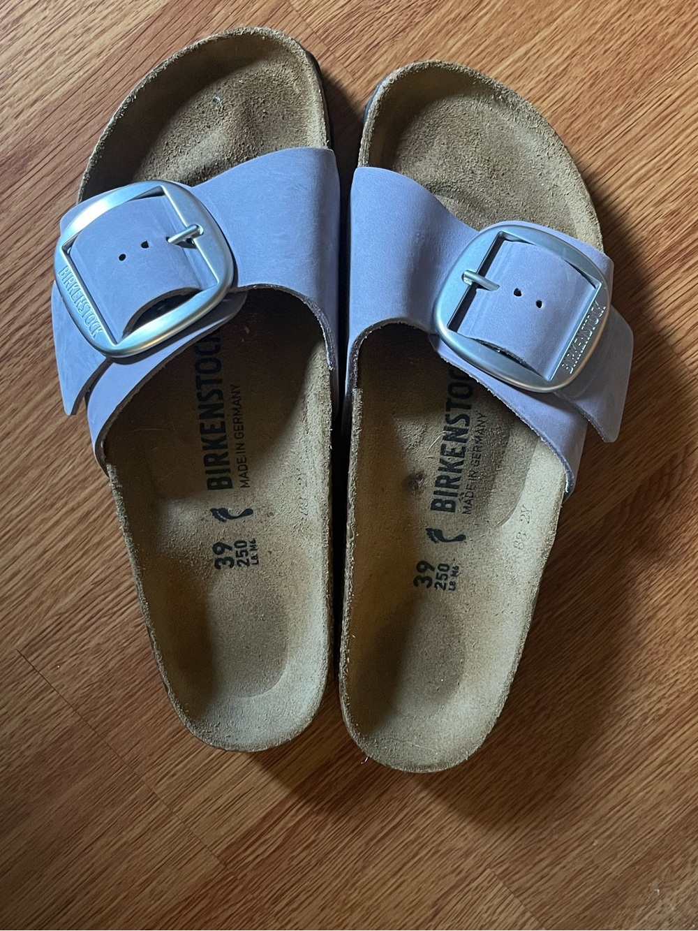 Birkenstock Madrid Slide Sandals in Light Purple